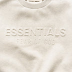 Kids Fear Of God Essentials Embossed Classic Crewneck Sweatshirt - Oatmeal Heather