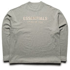 Fear Of God Essentials Classic Fit L/S Tee - Concrete Heather